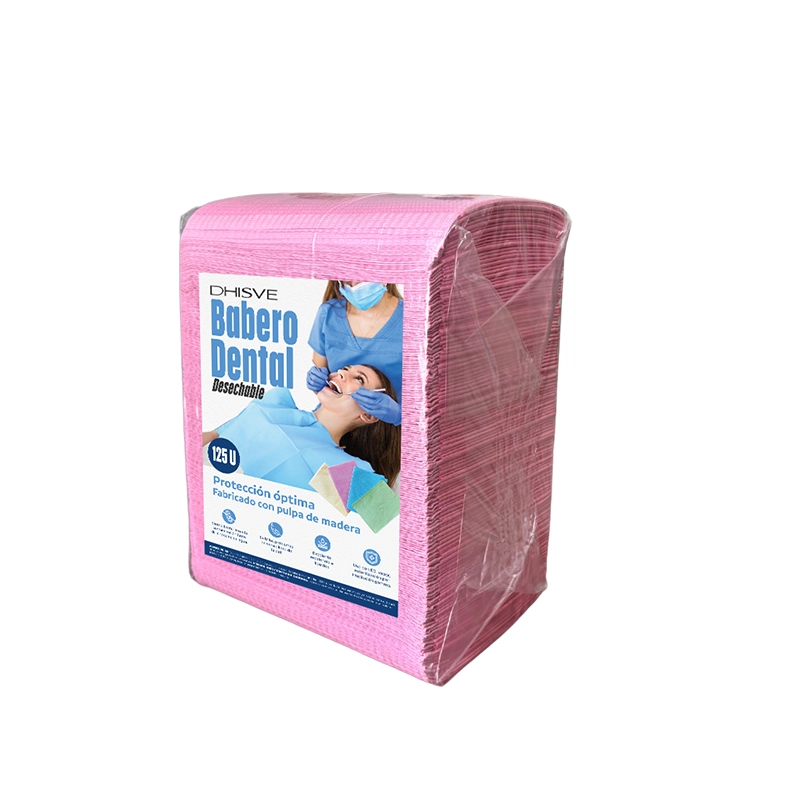 Babero dental rosado DBB-004