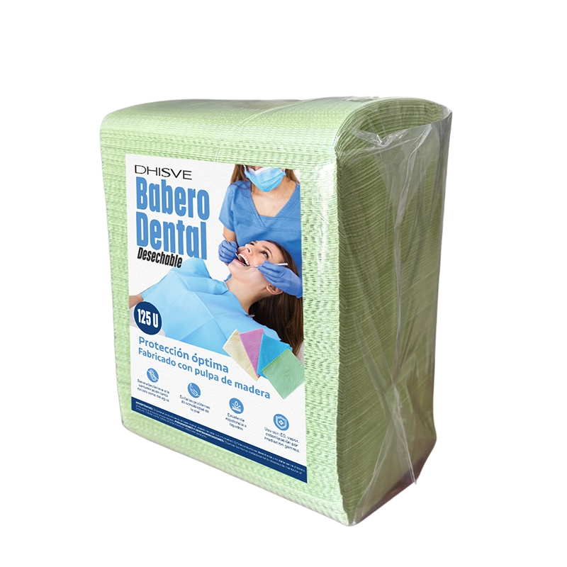 Babero dental verde DBB-002
