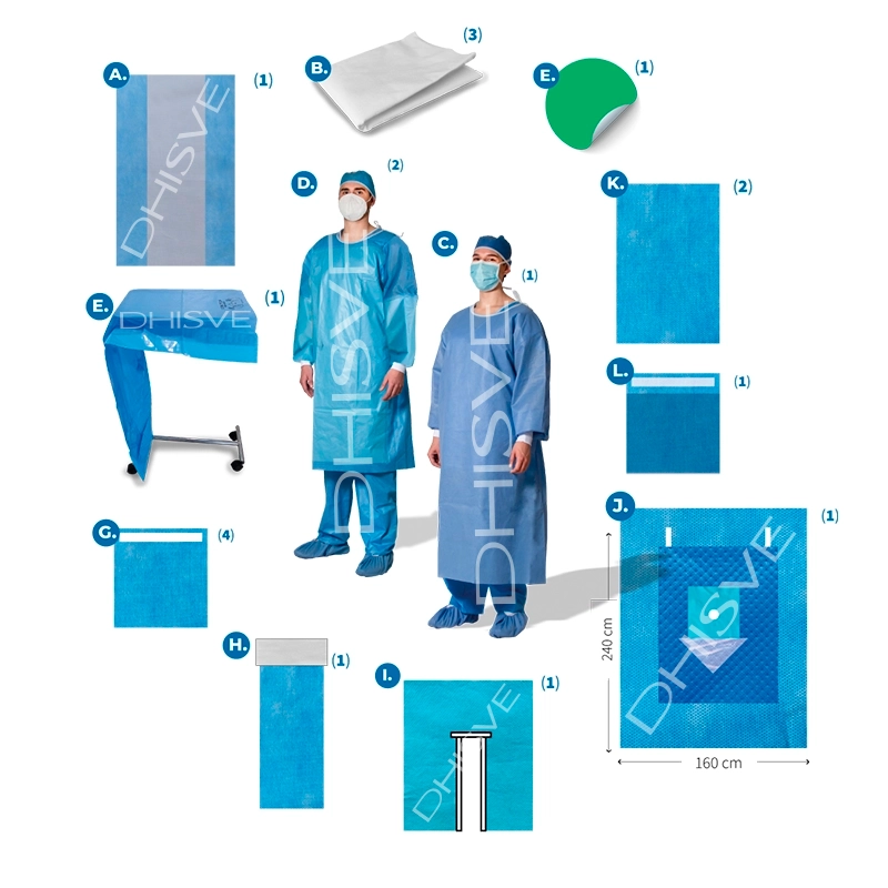 Paquete Quirúrgico Estéril para Traumatología de Codo y Rodilla – Talla Estándar – Presentación Individual | Dhisve