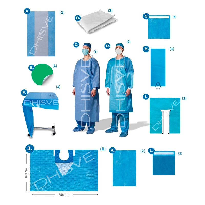 Paquete Quirúrgico Estéril para Traumatología de Hombro – Talla Estándar – Presentación Individual | Dhisve